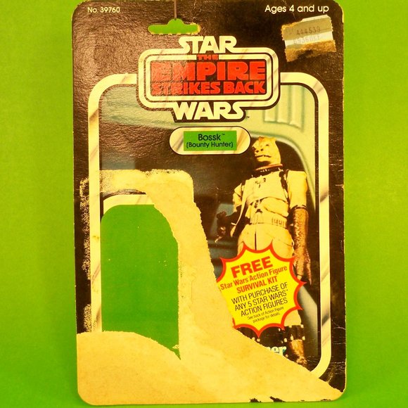 Star Wars The Empire Strikes Back (Bossk) Original Vintage, Packaging Card Back - Picture 10 of 12